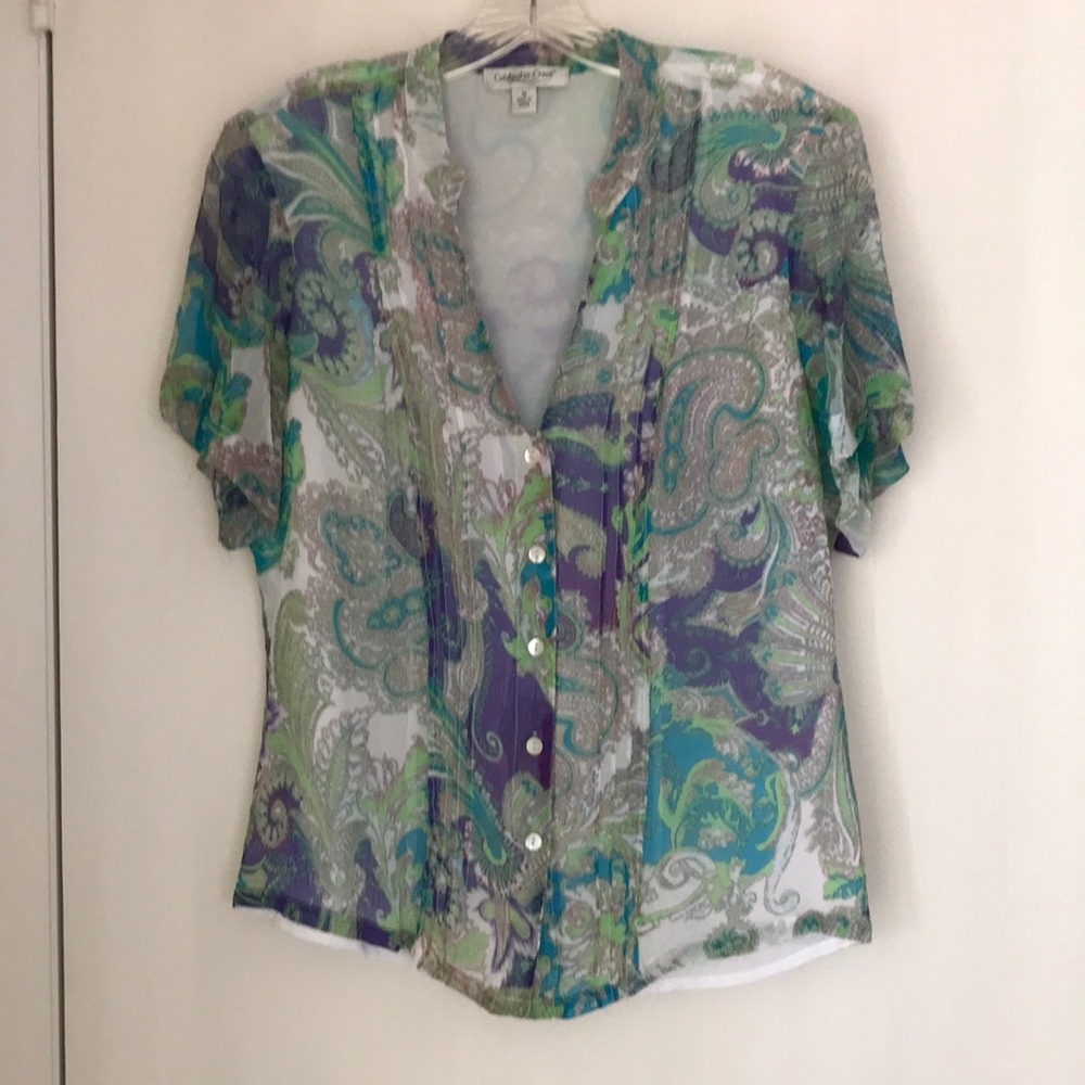 Silk  Coldwater Creek blouse. M